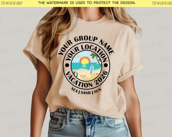Custom Family Vacation 2026 Shirts, Custom Summer Shirt, Family Vacation Shirts, Custom Shirt, Personalized Family Shirt, Retro Shirts