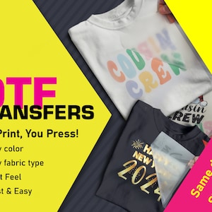 DTF Transfers Ready To Press, Custom DTF Print, Dtf Transfers, dtf transfers ready for press, Custom dtf transfer, Custom Heat Transfer