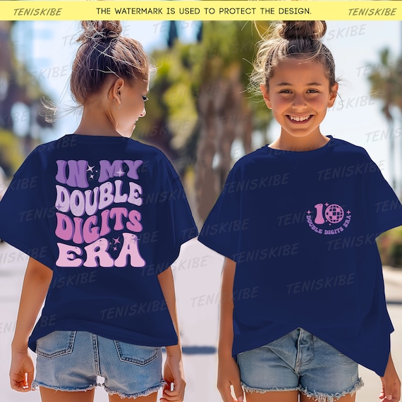In My Double Digits Era Shirt, 10th Birthday Shirt, In My Birthday Era Gift, 10 Year Old Birthday Outfit, Double Digits Era Shirt, Cute Gift