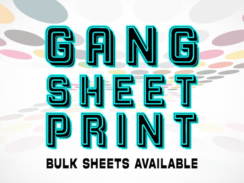 DTF Transfers, Custom DTF Ready for Press, Image Transfers, Custom Gang