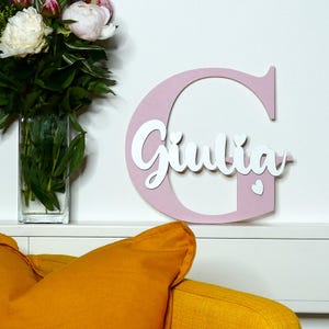 Personalised name plate, door plate, wall decoration, name made of wood, children&#39;s room, baby room gift birth, birthday, baby shower