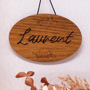 Familienschild, Türschild, Namensschild personalisiert, individuelles Schild aus Holz, Geschenk zur Hauseinweihung, Einzug, Hochzeit FS31