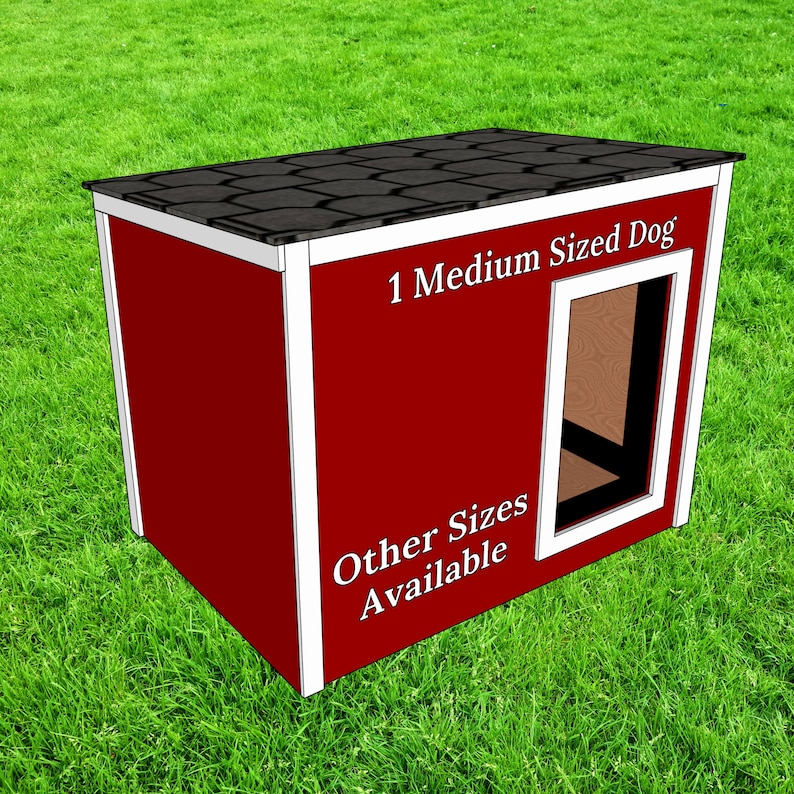 Simple Insulated Dog House Plan for 1 Medium Sized Dog Insulation is