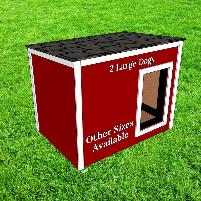 Simple Insulated Large Dog House Plan for Multiple XL Dogs Insulation