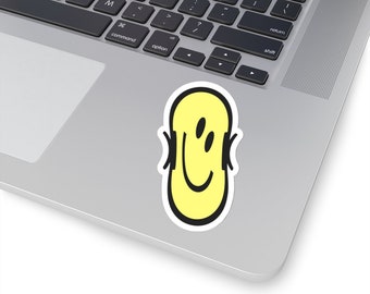 Adesivo Smiley de Pilates Mágico Espremido