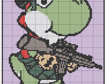 Patrón C2C de la manta táctica Yoshi de Nintendo (solo instrucciones)