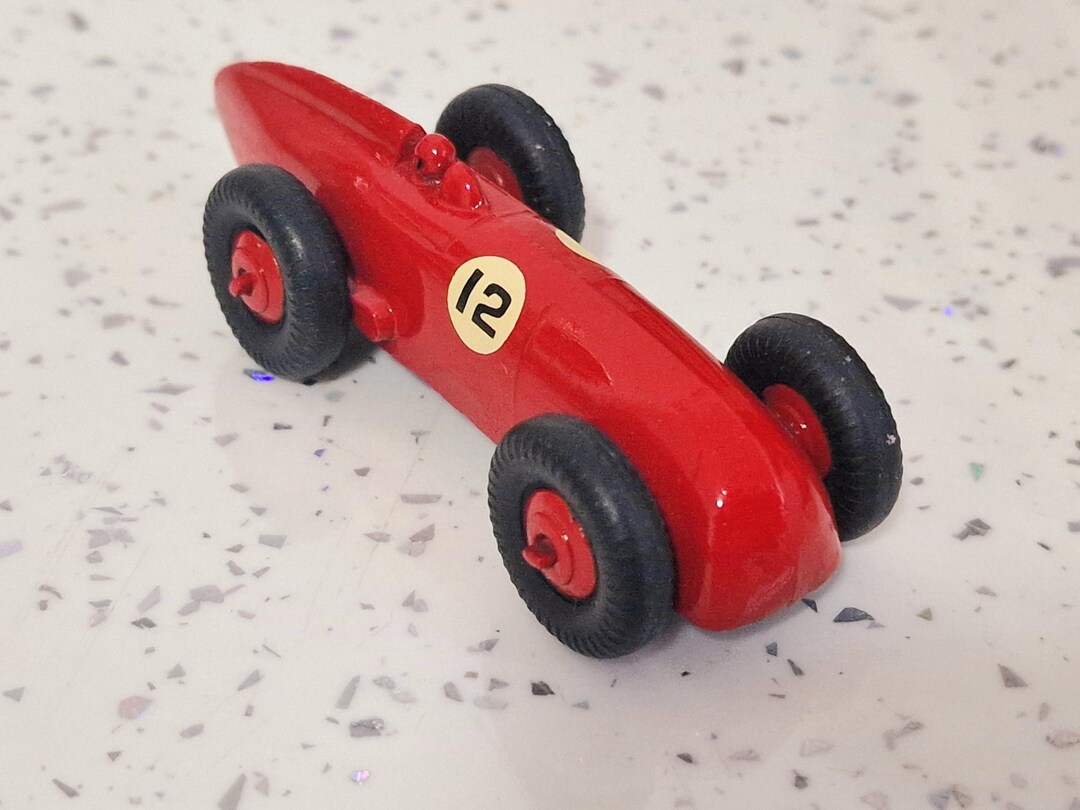 DINKY TOYS NO.23 A VINTAGE RACING CAR, REPAINTED IN BOX
