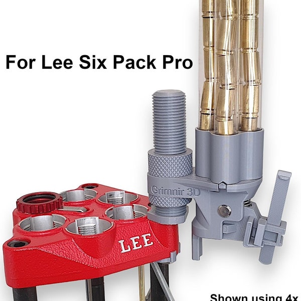 Universal case dropper for Lee Six Pack Pro (6000) - Silver/grey color