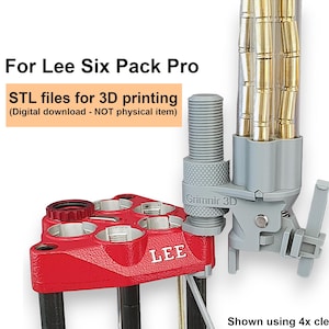3d printable Universal case dropper for Lee Six Pack Pro (6000)