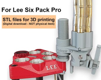 3d printable Universal case dropper for Lee Six Pack Pro (6000)