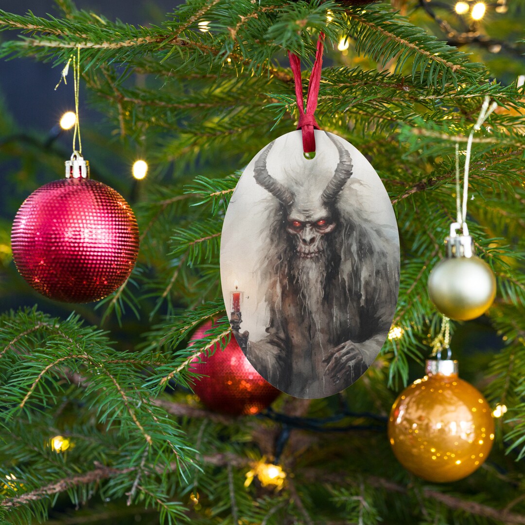 Krampus Wooden Ornament Krampusnacht Krampus Night Krampus Art Etsy