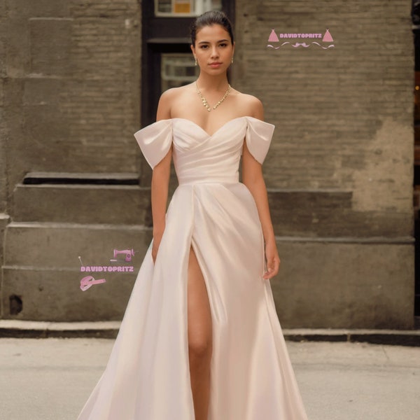 Ivory Mermaid Wedding Dress Classic Lace Bridal Gown