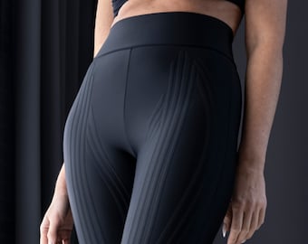 Leggings brucia calorie Leggings da palestra medicalmente testati leggings in eco nylon nero leggings casual