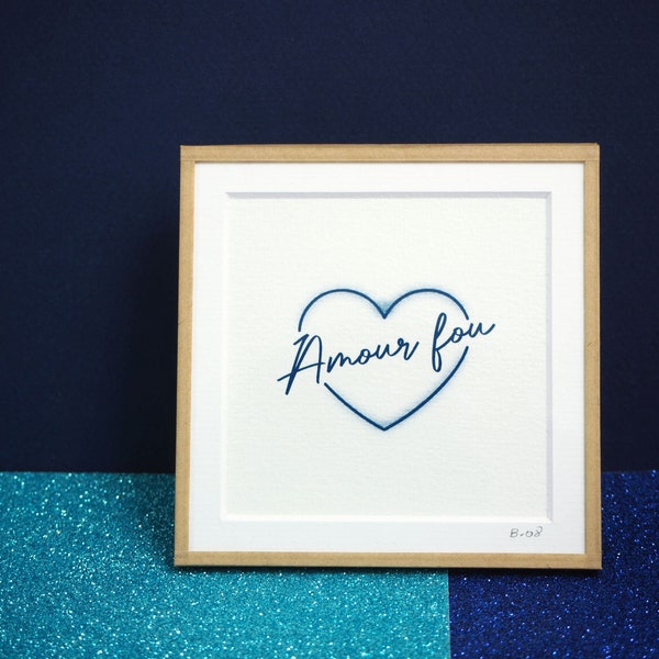 Cyanotype Amour fou – numbered print