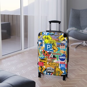 Elegant Travel Suitcase | Stylish Retro Suitcase |  colorful Travel suitcase