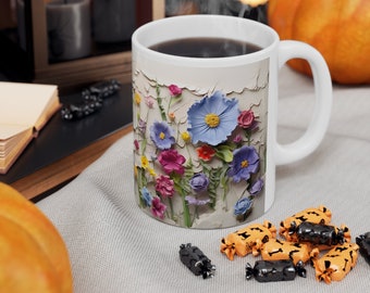 Individuelle Keramik Kaffeetassen, 11oz, 15oz | Personalisierte Keramik Kaffeetasse | Personalisierbar Keramikbecher