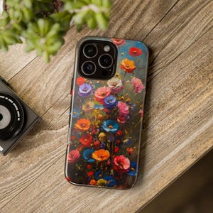 Wild Flowers Print On iPhone Tough Cases. iPhone All Models. Gifts Case. Floral Print Glossy Or Matte Cases.