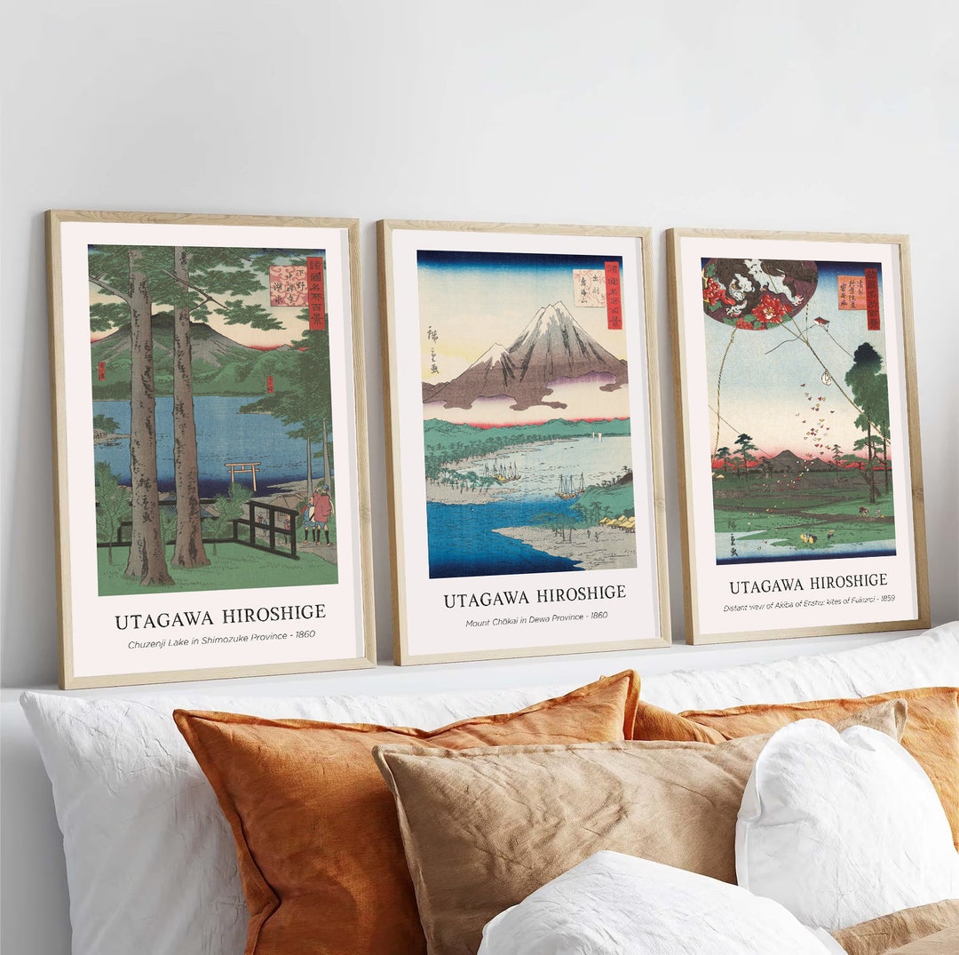 onthewall Hiroshige Poster Giapponese Stampa artistica Kiyomizu Hall