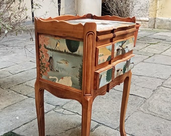 comodino mobiletto vintage natura