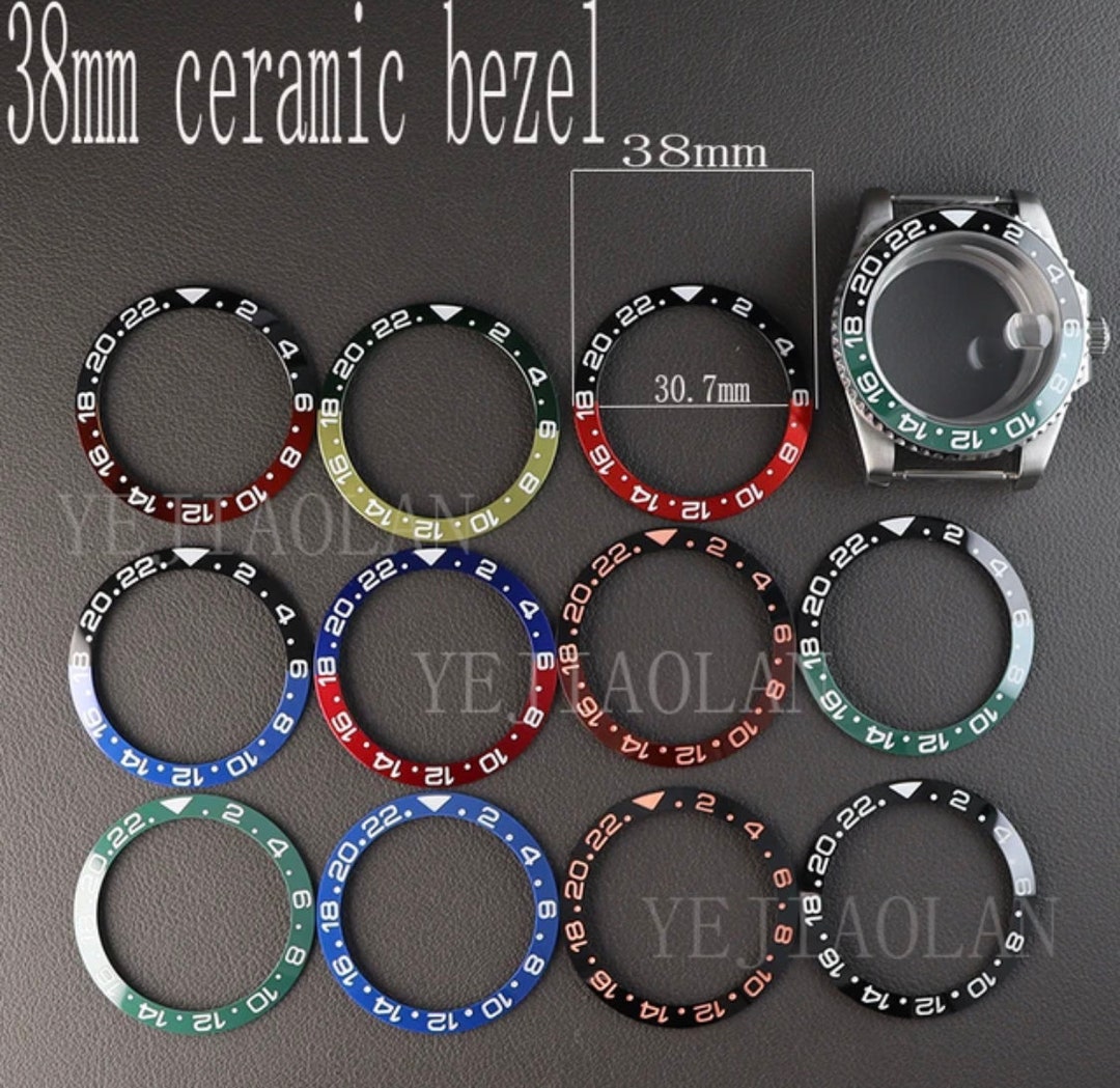 VERRE MONTRE FRETTE BAGUE CHROMÉE ÉTANCHE ROND 25.7 mm