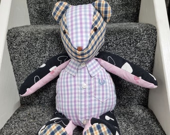 Memory Bear made with loved ones own clothing