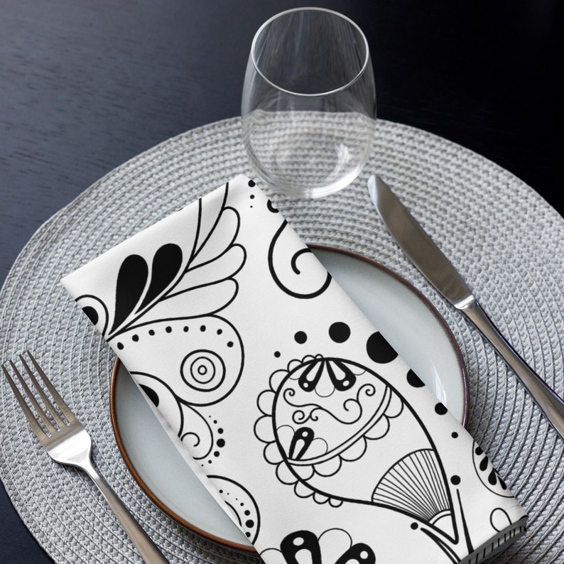 Cloth Napkin Set Etsy