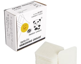 Panda Brand Premium Verschwindende Kreide, 50 Chalks Pro Box Verschwindende Kreide Nach dem Bügeln