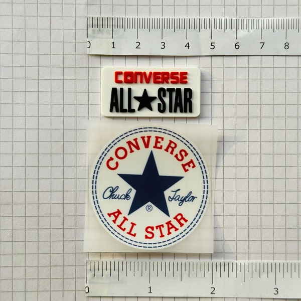 Canvas Shoes Iron On Transfer or Rubber Badge Patch