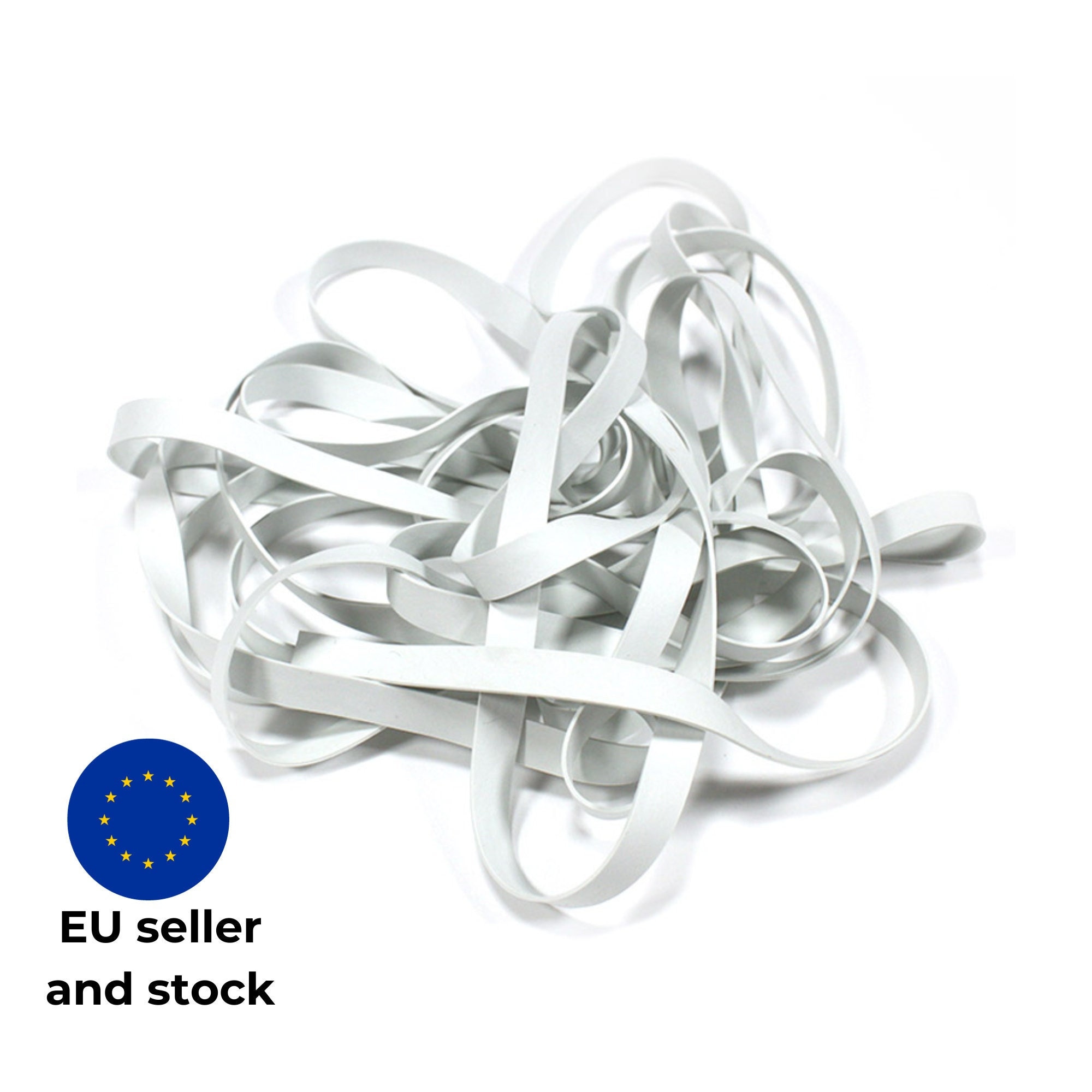 215-430 Natural Elastic Rubber Bands Size 18 Strong Stretchy 80mm x 1.5mm  Office