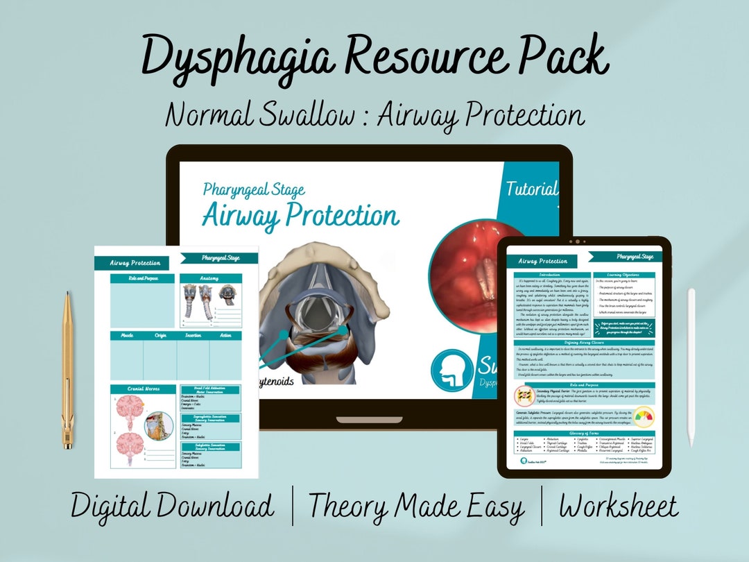 Airway Protection Dysphagia Course Video Tutorial Worksheets PDF Ebook