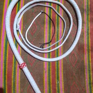 Kangaroo Hide Leather Bullwhip , 4ft to 12ft, 12/16 Plait Two Tone Professional American Style Bullwhip