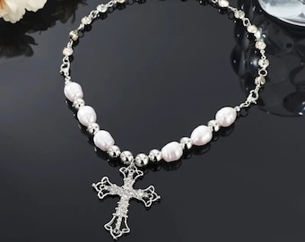 XL Italian Designer Style Diamonate Cross