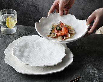 PT106| Classic Plate Sets for Luxury Dining Experiences Restaurant Plate,Stylish Plates,Modern Tableware,Fine Dining Dishware