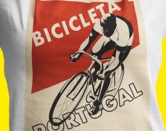 Bicicleta Portugal Premium Unisex Crewneck T-shirt.