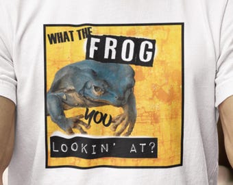 What the Frog Premium Unisex Crewneck T-shirt.