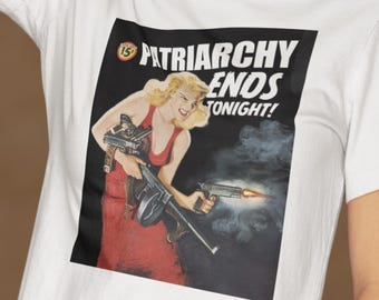Patriarchy Ends Tonight! Premium Unisex Crewneck T-shirt.