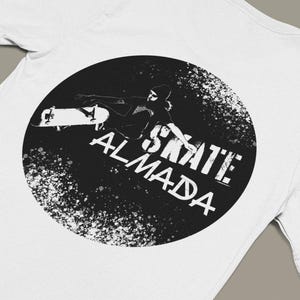 Skate Almada! Premium Unisex Crewneck T-shirt.