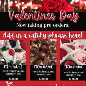 Valentinstag Flyer Vorlage2