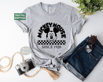 Retro Mickey Mouse Graphic Tee, Disney Vacation Shirt