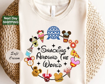Disney Snacks T-Shirt, Snacking Around The World, Family Vacation Shirt