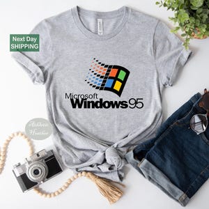 Windows 95 Shirt, 90s Aesthetic Graphic Tee, 2000s Nostagics Shirt, Computer Engineer Shirt, Software Engineer Shirt, Vintage Computer Shirt