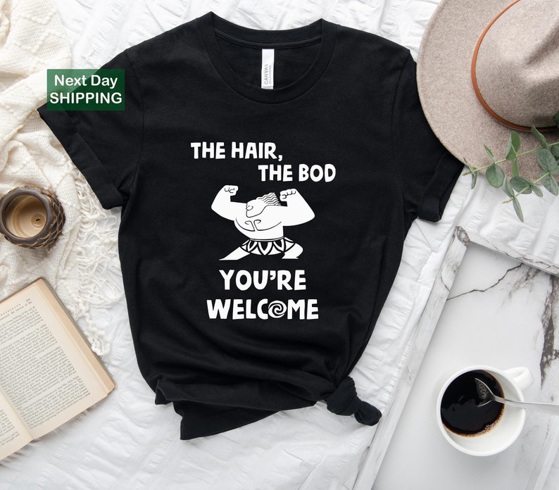 a t - shirt that says, the hair, the boo you're welcome