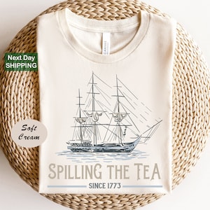 Spilling The Tea Since 1773 Shirt, History Teacher Gift, Funny History Teacher T-Shirt, History Lover Gift, American History Shirt