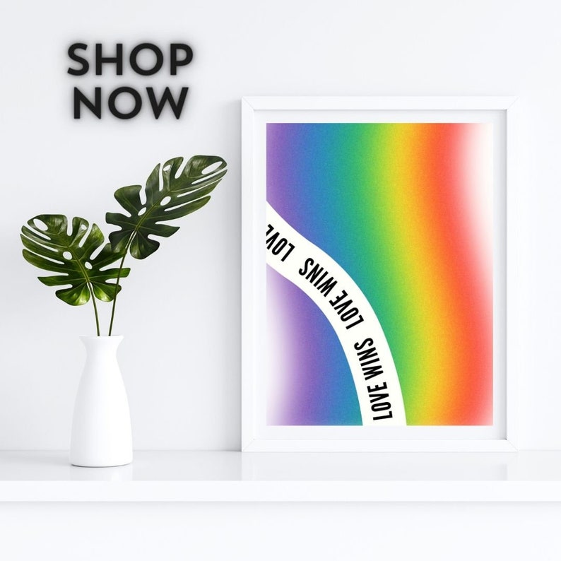 Pride Wall Art Gay Poster LGBTQ Queer Printable Poster LGBT Gift