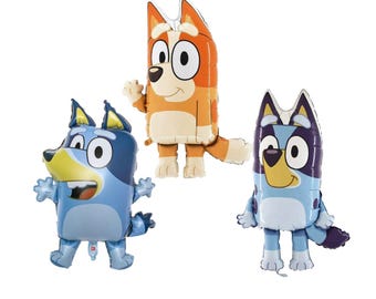 Bluey birthday balloons - bingo bandit heeler foil balloon - bluey birthday party decoration