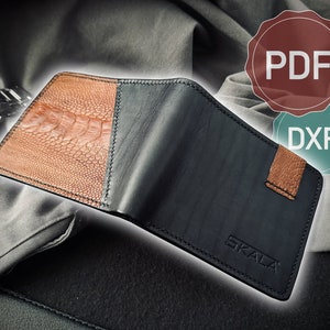 Luxus Leder Geldbörse Muster - PDF/DXF Dateien - DIY - Video Tutorial