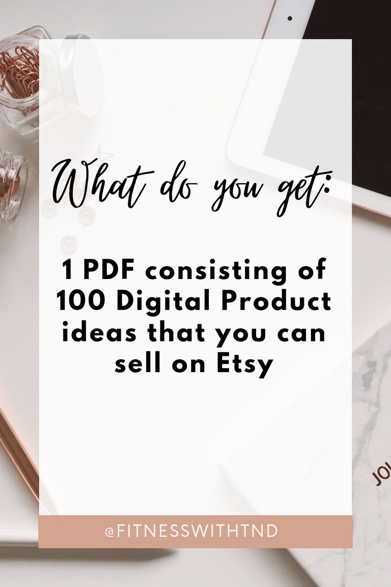 100 Digital Product Ideas to Sell on Etsy Etsy