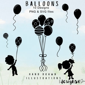 Balloon Clipart: Celebration Vector Art, PNG, SVG (10 Designs)