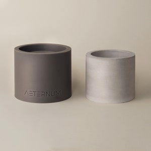 250 ml | 8.50 oz Silicone Mold For Concrete Vessel, Cylinder-Shaped Cement Candle Mould, Ceramic Planter Mould, Concrete Candle