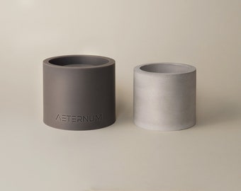 250 ml | 8.50 oz Silicone Mold For Concrete Vessel, Cylinder-Shaped Cement Candle Mould, Ceramic Planter Mould, Concrete Candle